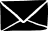 Black envelope email icon with white outline.