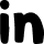 LinkedIn social media icon showing the ‘in’ logo.