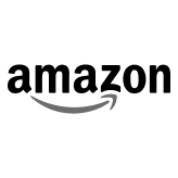 Black Amazon logo with smile-shaped arrow beneath lettering.