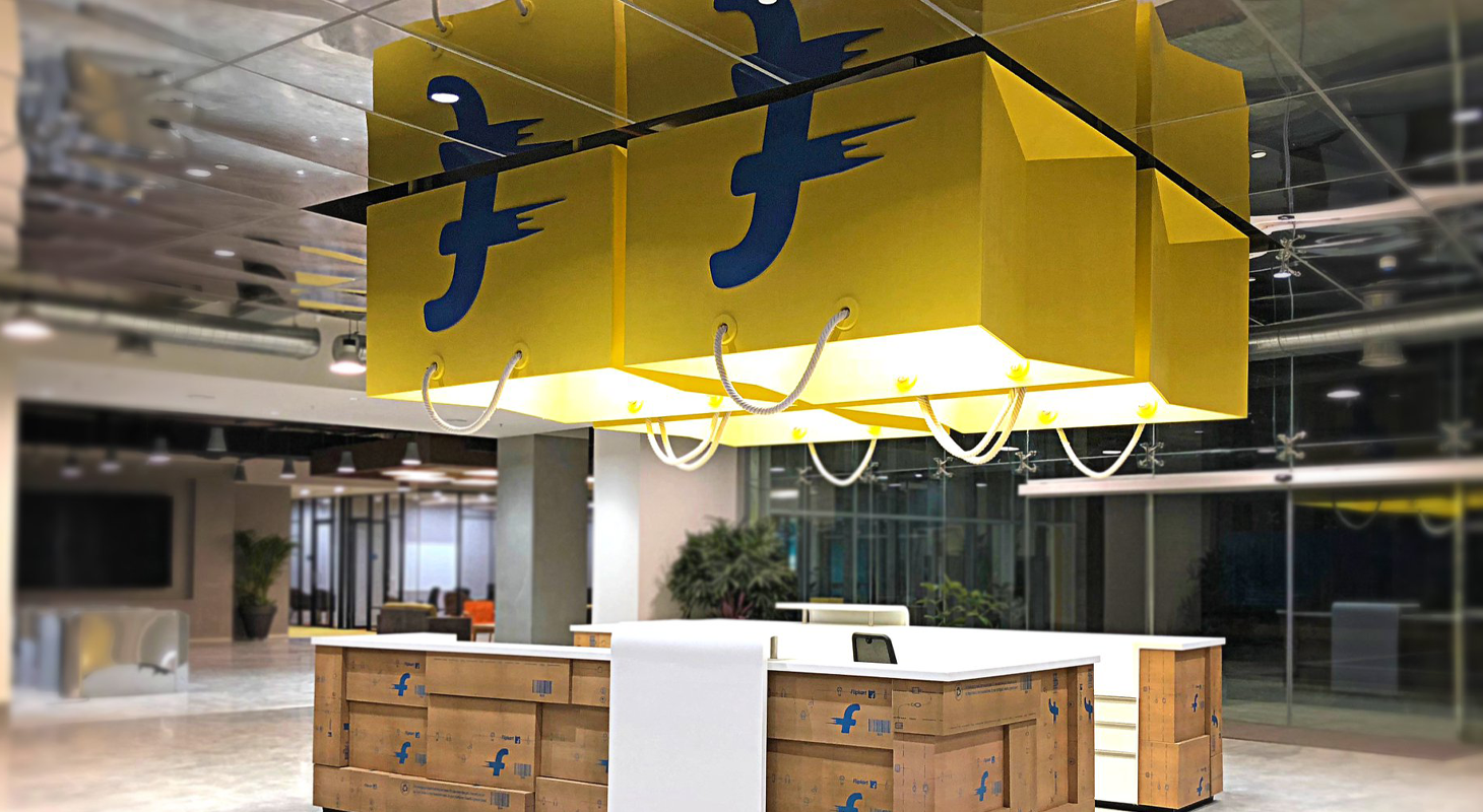 Office space interior design project by JUMPINGGOOSE demonstrating contemporary office design, strategic office layout planning, and branded environments.