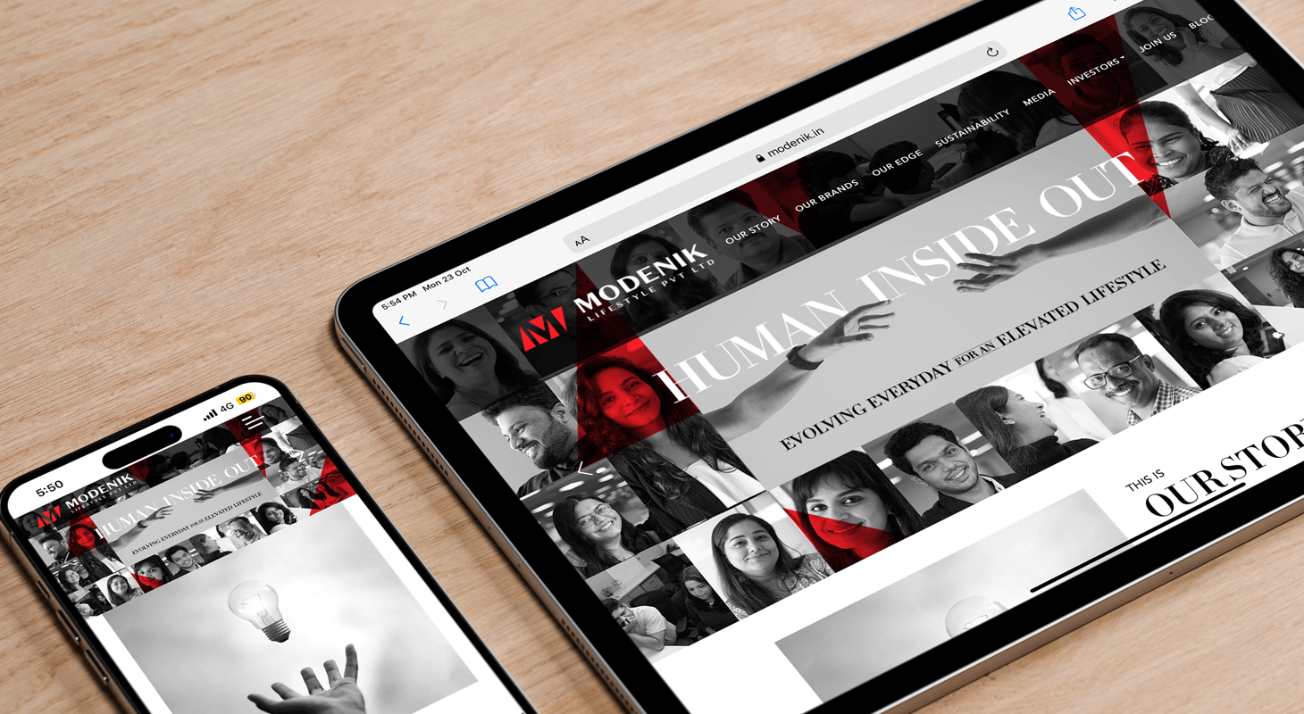 Website design by JUMPINGGOOSE displayed across mobile and tablet screens, highlighting web designs and seamless user experience.