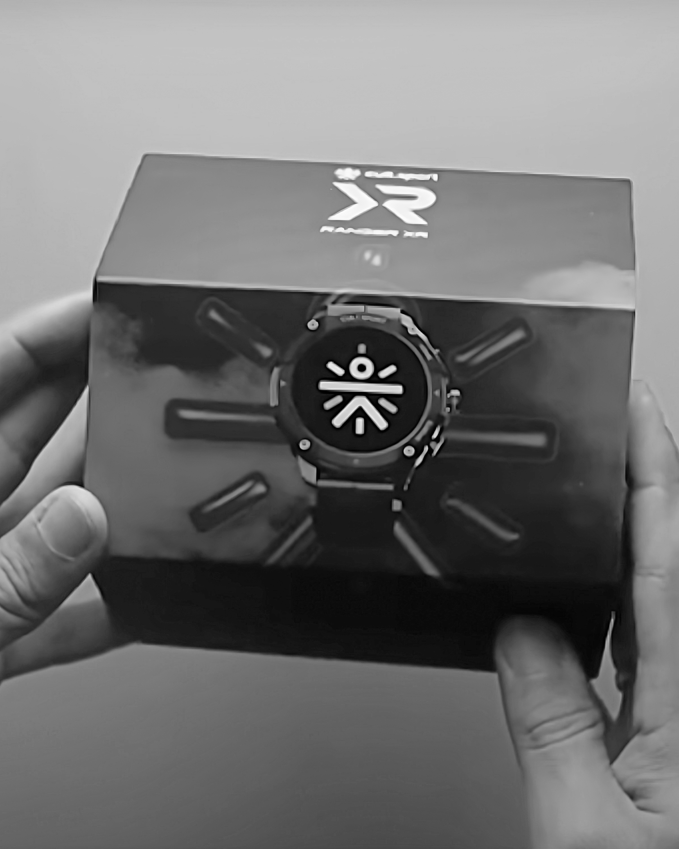 Cult.Fit custom product packaging by JUMPINGGOOSE featuring a sleek smartwatch box aligned with product packaging design.